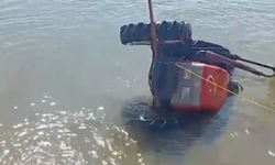 Balıkesir’de Traktör İkizcetepeler Barajı’na Devrildi! 6 Metre Derinlikten Çıkarıldı