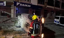 Burhaniye'de Korkutan Kaza! Sürücü Araçtan Yara Almadan Çıktı