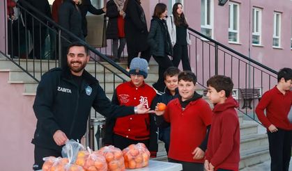 Marmara Adalar’da Okullarda Ücretsiz Mandalina Dağıtımı Başladı