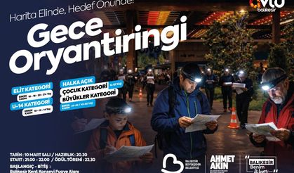 Balıkesir'de gece oryantiringi... 10 Mart'ta Avlu'da başlıyor