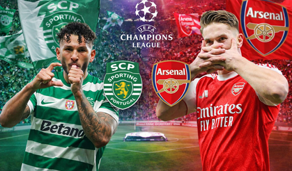 Şampiyonlar Ligi'nde Dev Randevu! Sporting - Arsenal Maçının İlk 11'leri Belli Oldu!