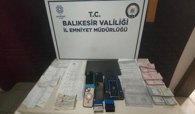 Bandırma’da Senetle Tehdit ve Tahsilata 7 Gözaltı