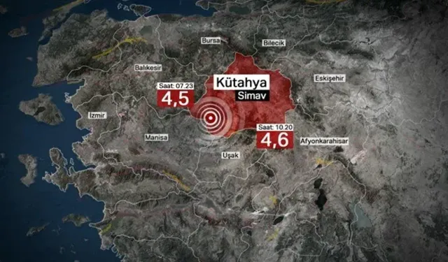 Kütahya Simav'da Art Arda Depremler! Son 1 Saatte 25 Sarsıntı!