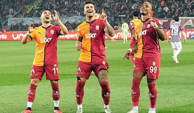 Galatasaray Trabzon'da Zafere Ulaştı: Şampiyonluğa Sadece 1 Puan Kaldı!