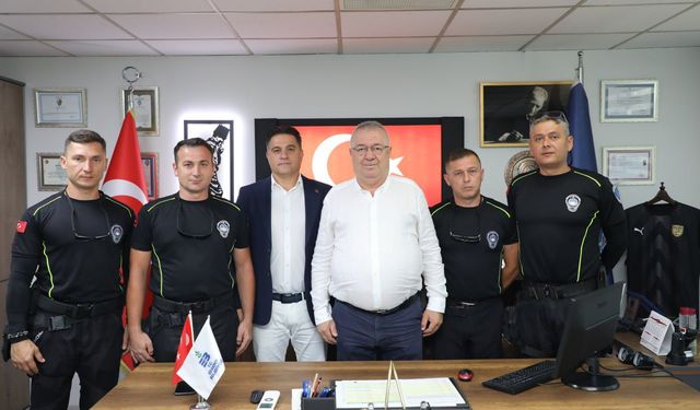 Başkan Ertaş’tan Zabıta Ekibine Yangın Teşekkürü ve “Zabit”e Sevgi Ziyareti