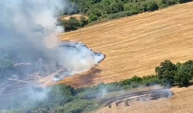 Manyas Alevlere Teslim! Havadan ve Karadan Müdahale Sürüyor!