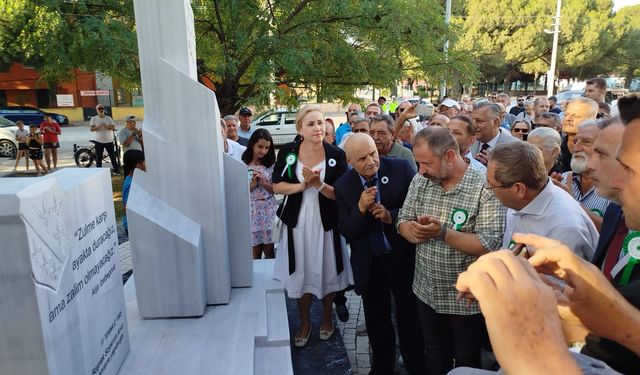 GÖMEÇ’TE SREBRENİTSA SOYKIRIMI ANITI AÇILDI