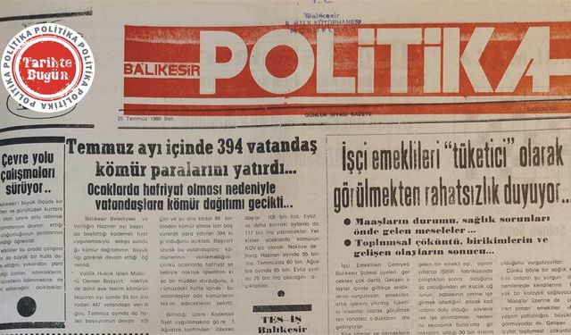 25 Temmuz 1989 Salı: İşçi emeklileri tüketici olarak görülmekten rahatsızlık duyuyor