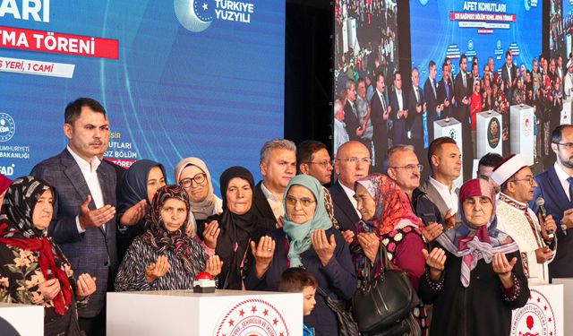 Bakan Kurum Sındırgı'da Deprem Konutlarının Temelini Attı