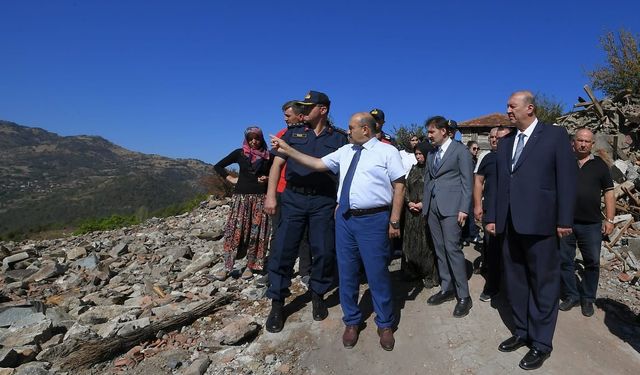 Köseler’de Yangınzedelere Destek Ziyareti: Hasar Gören Evler Yenilenecek