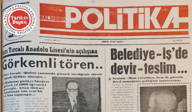 19 Eylül 1989 Salı: Görkemli tören