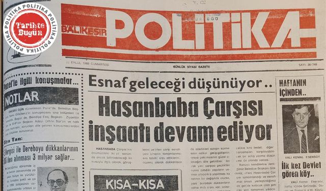 30 Eylül 1989 Cumartesi: Hasanbaba inşaatı devam ediyor
