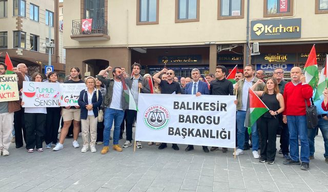 Baılıkesir Barosu Gazze halkının yanında