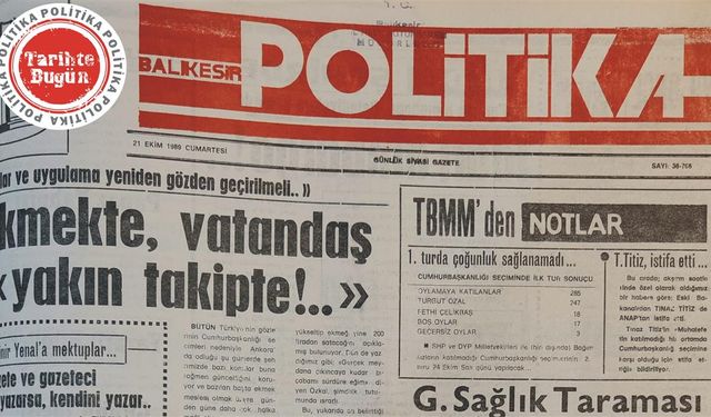 21 Ekim 1989 Cumartesi: Ekmekte vatandaş yakın takipte