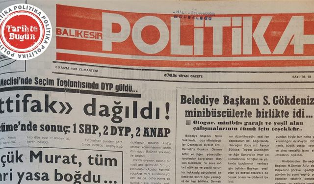 4 Kasım 1989 Cumartesi: İttifak dağıldı.