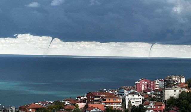 Zonguldak Açıklarında Üç Su Hortumu Oluştu! Uzmanlardan “Dikkatli Olun” Uyarısı