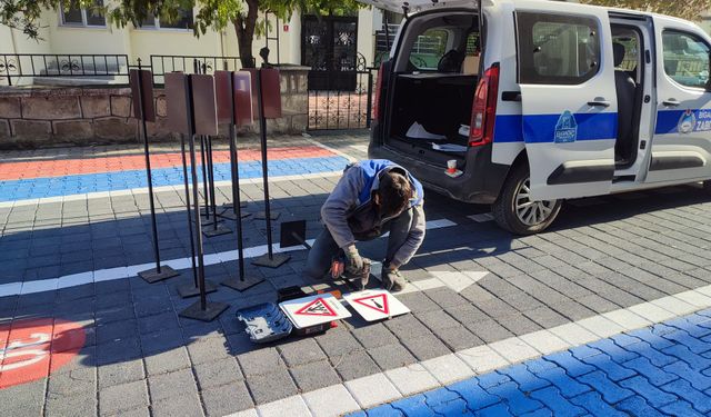 Bigadiç’te Trafik Sokağı Projesinde Hazırlıklar Tüm Hızıyla Sürüyor