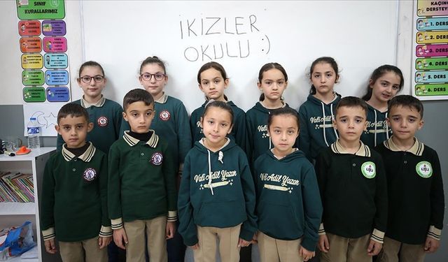 İkizler Okulu! Tam 21 ikiz eğitim görüyor...