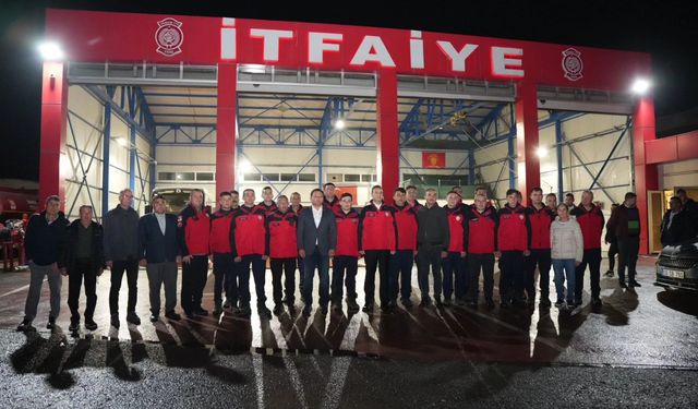 Sındırgı’da Dayanışma Mesajı: Başkanlar İtfaiye Ekiplerini Ziyaret Etti