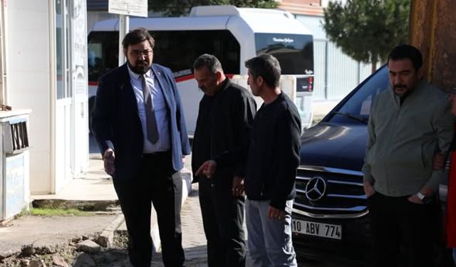 Edremit’te Yol Çalışmaları Yerinde İncelendi