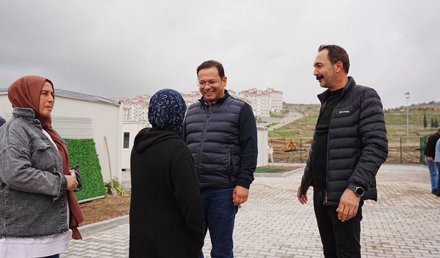 Başkan Serkan Sak, Geçici Konaklama Merkezinde Vatandaşlarla Buluştu
