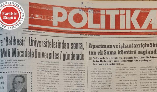 11 Kasım 1989 Cumartesi: Apartman ve İşhanlarına 5 bin ton kömür tahsisi