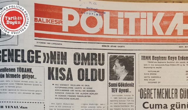 22 Kasım 1989 Çarşamba: Genelgenin ömrü kısa oldu