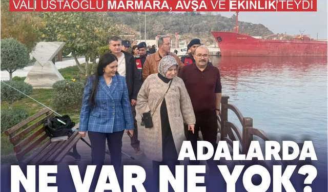 Adalarda ne var yok? Vali Ustaoğlu Marmara'yı yokladı