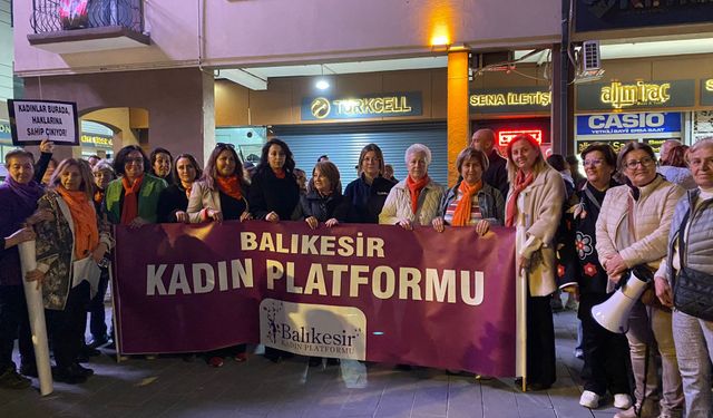 Balıkesir Kadın Platformu’ndan 25 Kasım Yürüyüşü ve Basın Açıklaması