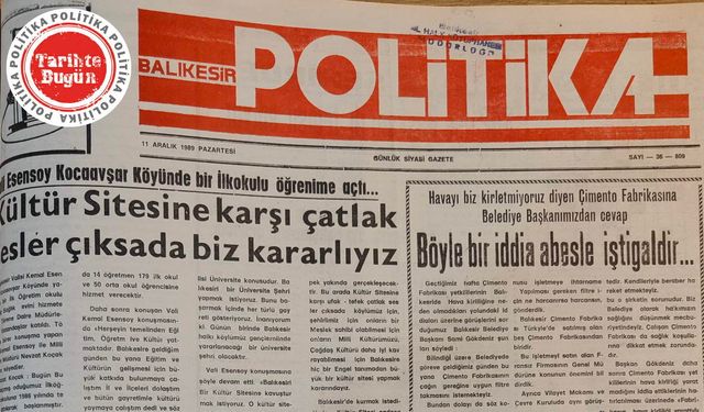 11 Aralık 1989 Pazartesi: Kültür sitesine karşı çatlak sesler çıksa da biz kararlıyız