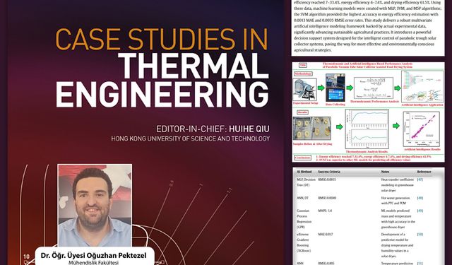 Güneş Enerjisi ve Yapay Zeka Bir Arada: BAÜN’den Gıda Kurutmada Yenilikçi Araştırma