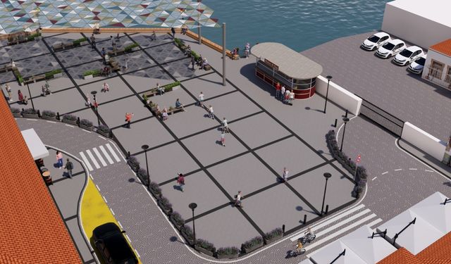 Başkan Mesut Ergin: Yenilenen Gümrük Meydanı Ayvalık’a değer katacak…