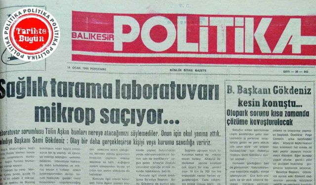 18 Ocak 1990 Perşembe: Sağlık Tarama Laboratuvarı mikrop saçıyor
