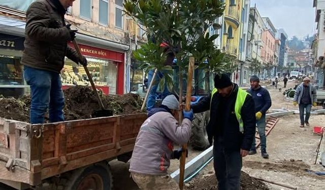 Bigadiç’te Hitay Caddesi Yeşil Dokuya Kavuşuyor