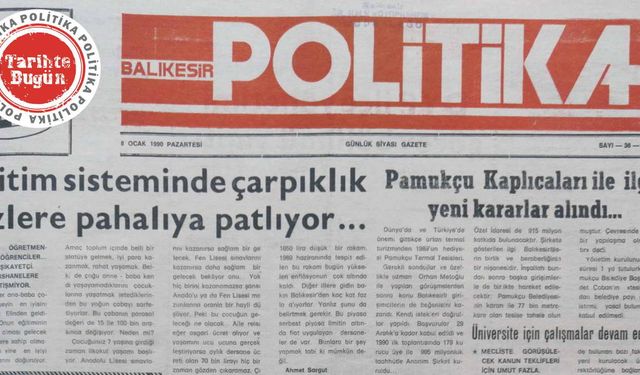 8 Ocak 1990 Pazartesi: Eğitim sisteminde çarpıklık pahalıya patlıyor