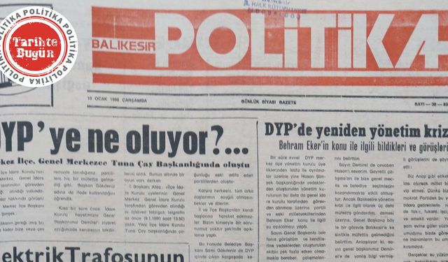 10 Ocak 1990 Çarşamba: DYP’ye ne oluyor?