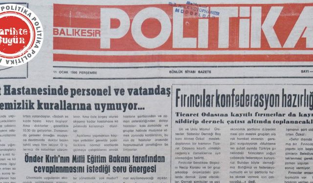 11 Ocak 1990 Perşembe: Devlet hastanesinde temizlik kurallarına uyulmuyor