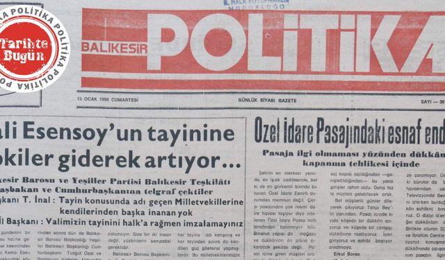 13 Ocak 1990 Cumartesi: Vali Esensoy’un tayinine tepkiler giderek artıyor