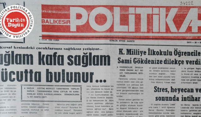 5 Ocak 1990 Cuma: Sağlam kafa sağlam vücutta bulunur
