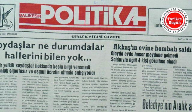 31 Ocak 1990 Çarşamba: Akkaş’ın evine bombalı saldırı