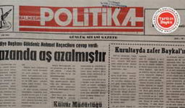 30 Ocak 1990 Salı: Kazanda aş azalmıştır