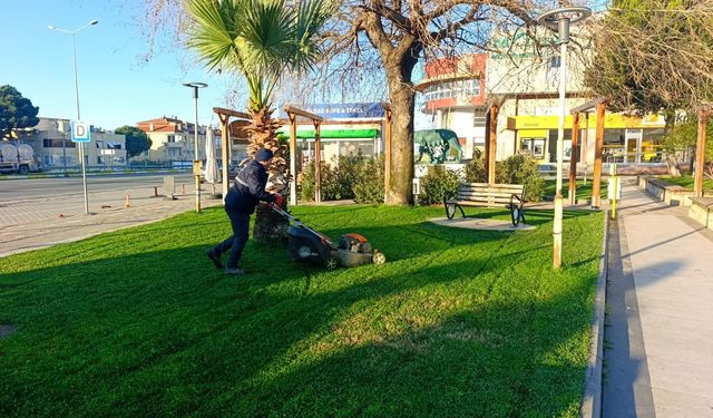 Edremit’te Yeşil Alan Seferberliği: Park ve Sokaklarda Bakım Çalışmaları Sürüyor
