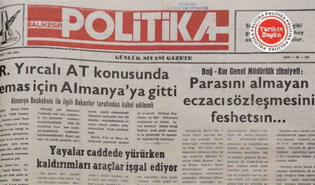 20 Şubat 1990 Salı: R. Yırcalı AT için Almanya’ya gitti