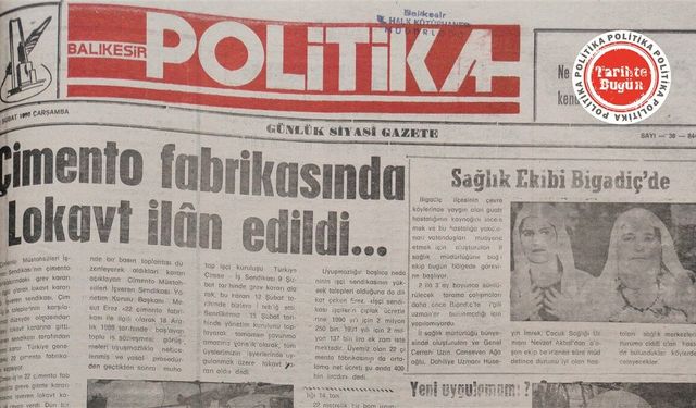 21 Şubat 1990 Çarşamba: Çimento Fabrikasında lokavt ilan edildi