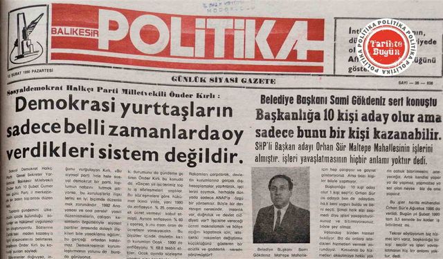 12 Şubat 1990 Pazartesi: Demokrasi yurttaşların sadece oy verdikleri sistem değildir