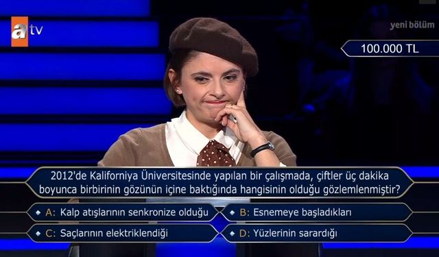 Çiftler üç dakika boyunca birbirinin gözünün içine baktığında ne olur?