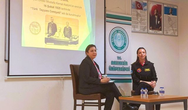 Türkiye’nin İlk Kadın Gyrocopter Pilotu Edremit’te: BAÜN Öğrencilerine Havacılık İlhamı