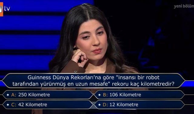 Kim Milyoner Olmak İster Cevap Anahtarı: İnsansı Robotlar Kaç KM Yürüyebilir?