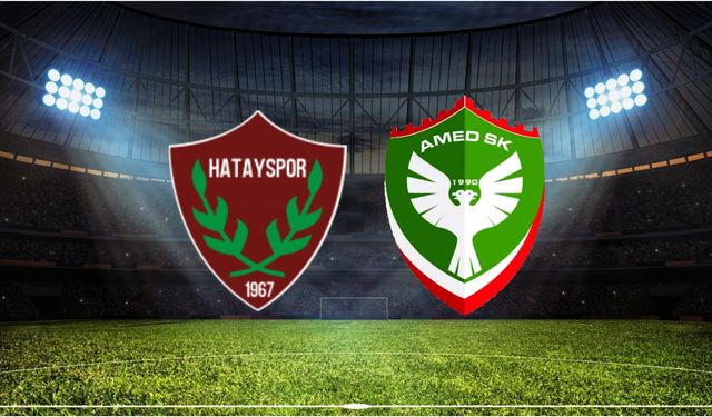 Hatayspor - Amed SK Maçının İlk 11'leri Belli Oldu!
