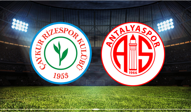 Çaykur Rizespor - Antalyaspor Maçının İlk 11'leri Belli Oldu!
